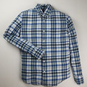 J. Crew Slim Homespun Plaid Long Sleeve Shirt